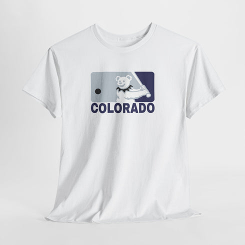 Colorado Rockies Dancing Bear MLB Logo Unisex Grateful Dead T-Shirt