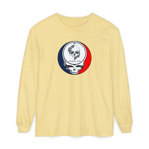 MEMENTO MORI Garment-Dyed Long Sleeve T-Shirt