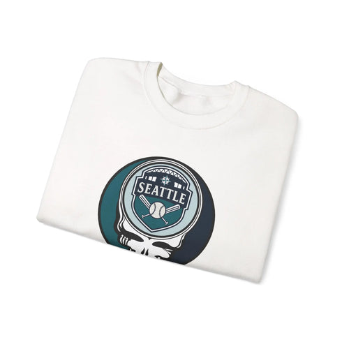 Grateful Dead - Seattle Mariners Grateful Dead Stealie Crewneck Sweatshirt - MLB - StealieShop