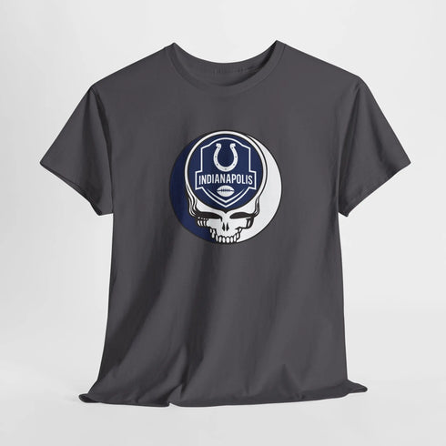 Grateful Dead - Indianapolis Colts Stealie Grateful Dead Steal Your Face T-Shirt - NFL - StealieShop