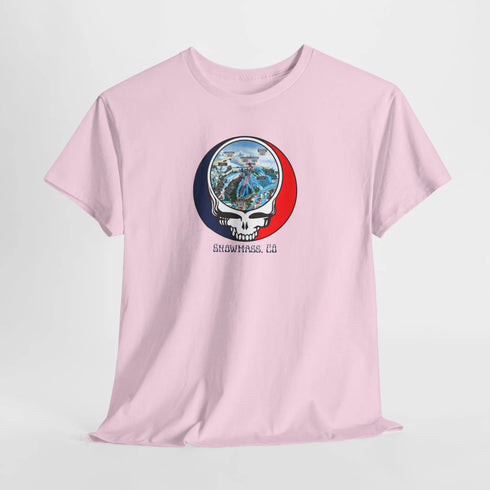 Snowmass Trail Map Stealie Grateful Dead T-Shirt