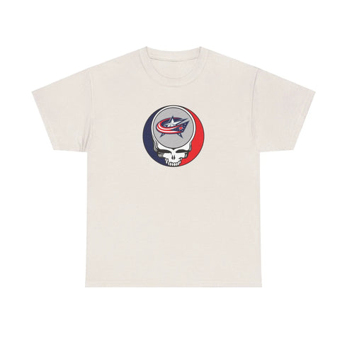 Columbus Blue Jackets Grateful Dead Steal Your Face T-Shirt - NHL - StealieShop
