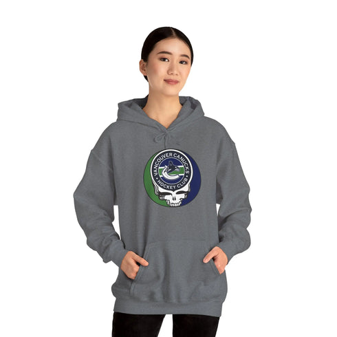 Vancouver Canucks Grateful Dead Unisex Heavy Blend Hoodie StealieShop