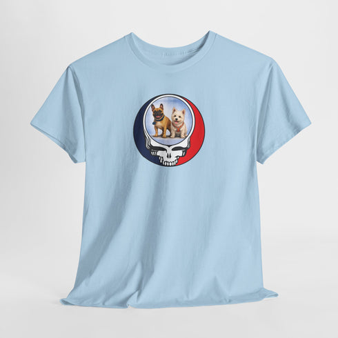 Custom Dog Stealie Unisex Grateful Dead T-Shirt (160)