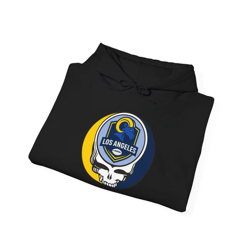 Grateful Dead - Los Angeles Rams Stealie Grateful Dead Hooded Sweatshirt - NFL - StealieShop