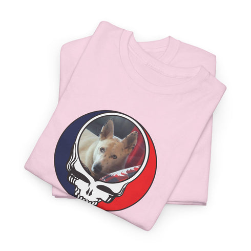 Custom Dog Stealie Unisex Grateful Dead T-Shirt (137)