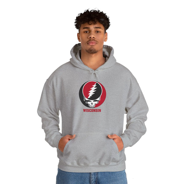 University of Wisconsin Grateful Dead Unisex Heavy Blend Hoodie - Hooded Sweatshirt StealieShop