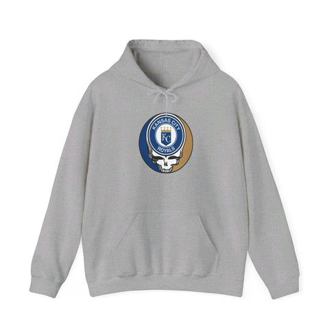 Kansas City Royals Grateful Dead Unisex Heavy Blend Hoodie - Hooded Sweatshirt - StealieShop