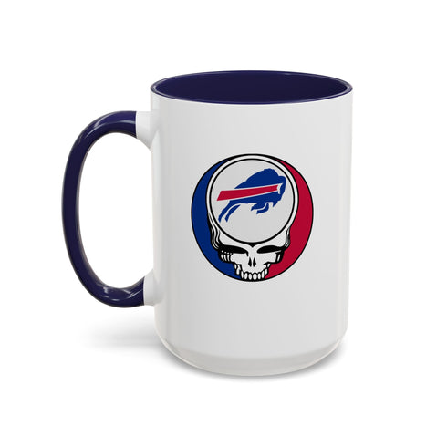 Grateful Dead - The Gridiron Collection: Buffalo Bills Grateful Dead Stealie Coffee Mug - StealieShop