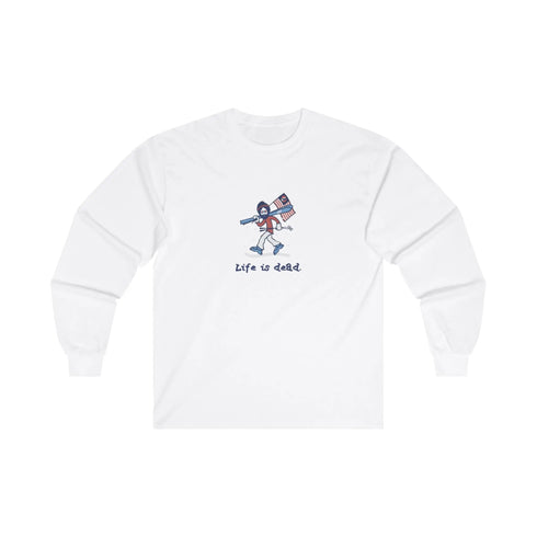 Life is dead. Skier Jerry - Grateful Dead Long Sleeve Tee - StealieShop