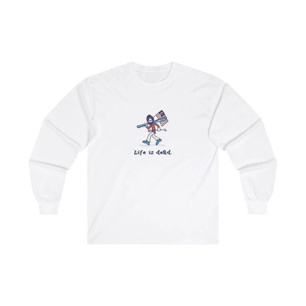 Life is dead. Skier Jerry - Grateful Dead Long Sleeve Tee - StealieShop