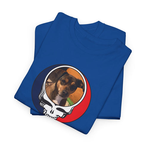 Custom Dog Stealie Unisex Grateful Dead T-Shirt (144)