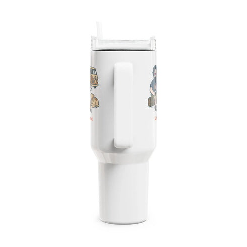 Grateful Dead - Campin' Jerry - Life is dead. "Fat Man" Tumbler, Double Insulated 40oz Travel Mug - StealieShop