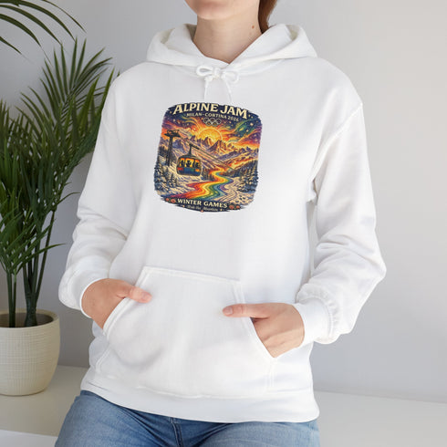 "Alpine Jam" 2026 Milan Cortina Olympics Unisex Heavy Blend Grateful Dead Hoodie