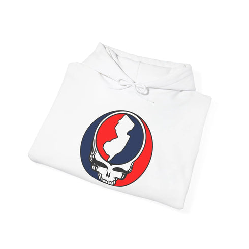New Jersey Map Stealie Grateful Dead Hoodie