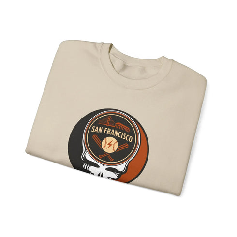 Grateful Dead - San Francisco Giants Grateful Dead Stealie Crewneck Sweatshirt - MLB - StealieShop