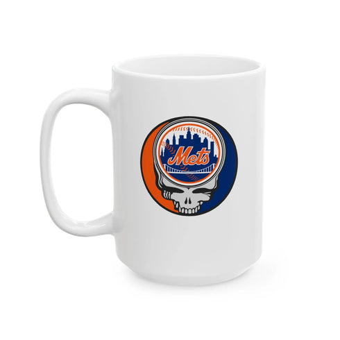 Grateful Dead - New York Mets Stealie Ceramic Coffee Mug - StealieShop