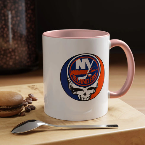 New York Islanders Grateful Dead Stealie Coffee Mug (11oz or 15oz) - StealieShop