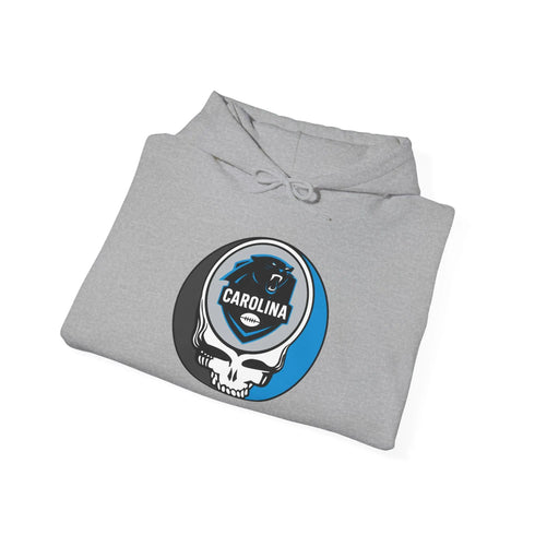 Grateful Dead - Carolina Panthers Stealie Grateful Dead Steal Your Face Unisex Hoodie - NFL - StealieShop
