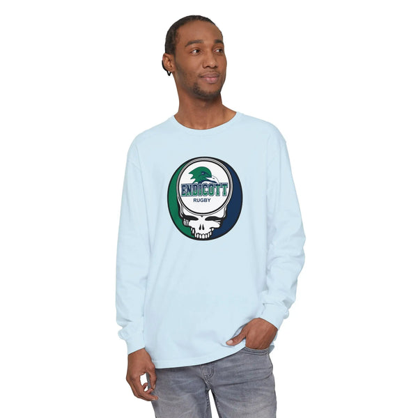 Grateful Dead - Enicott Rugby Garment-Dyed Long Sleeve T-Shirt - StealieShop
