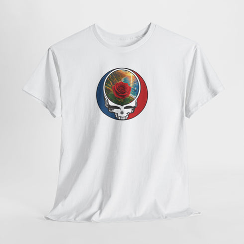 Custom Rose Stealie Unisex Grateful Dead T-Shirt (70)