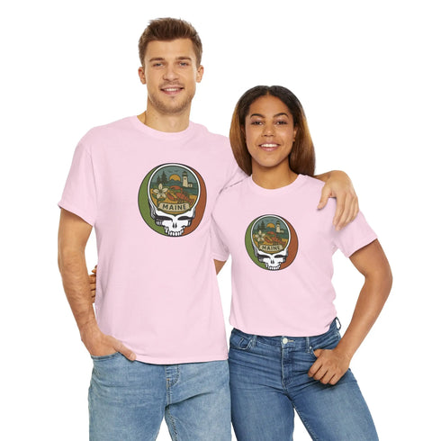 Grateful Dead - Maine Stealie Grateful Dead Grateful Dead T-Shirt - StealieShop