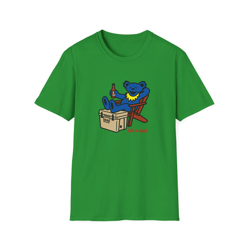 Chillin' Bear - Blue - Life is dead. Grateful Dead T-Shirt