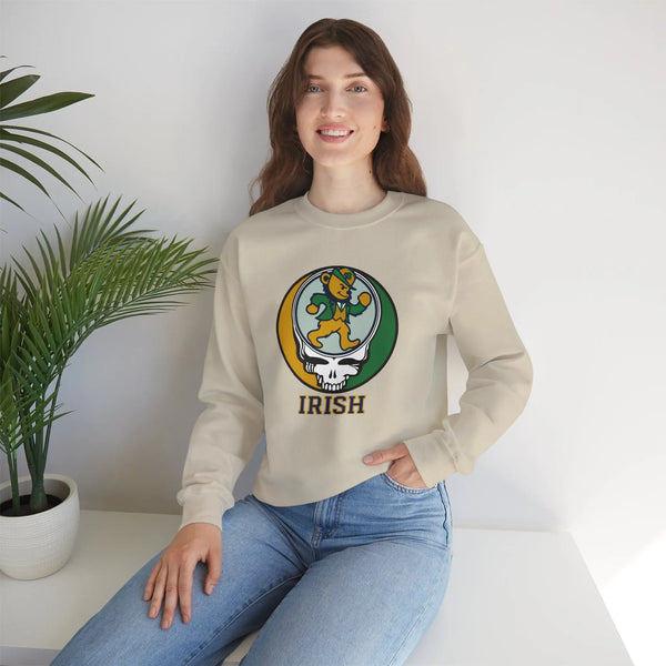 Grateful Dead - The Irish Dancing Leprechaun Stealie Crewneck Sweatshirt - StealieShop