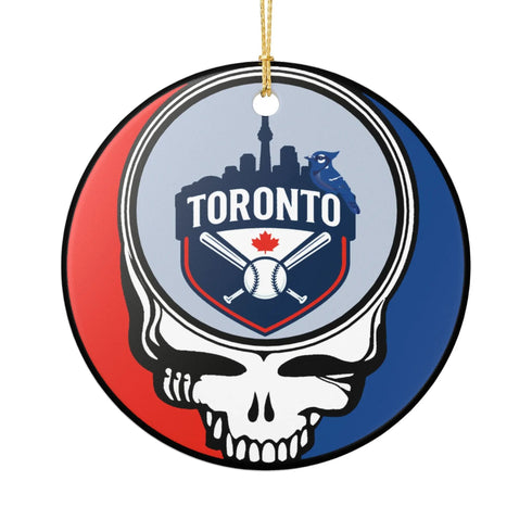 Grateful Dead - Toronto Baseball Stealie Christmas Ornament - StealieShop