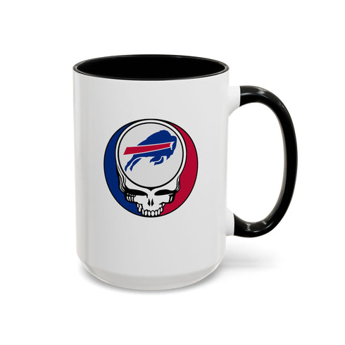 Grateful Dead - The Gridiron Collection: Buffalo Bills Grateful Dead Stealie Coffee Mug - StealieShop
