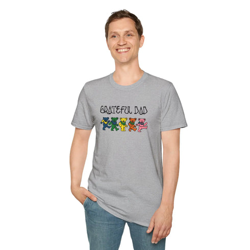 Grateful Dead - Grateful Dad Dancing Bears Grateful Dead T-Shirt - StealieShop