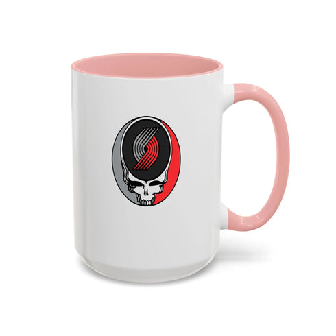Portland Trailblazers Grateful Dead Stealie Coffee Mug (11oz or 15oz) - NBA - StealieShop