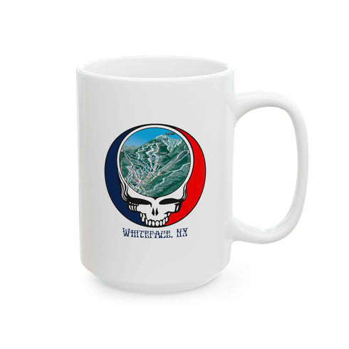 Whiteface Trail Map Stealie 15oz Ceramic Mug