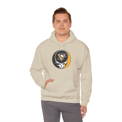 Pittsburgh Penguins Grateful Dead Unisex Heavy Blend Hoodie StealieShop