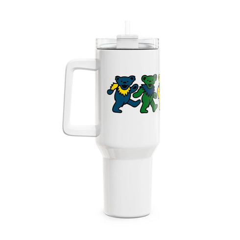 Grateful Dead - Dancing Bears "Fat Man" Tumbler, Double Insulated 40oz Travel Mug - StealieShop