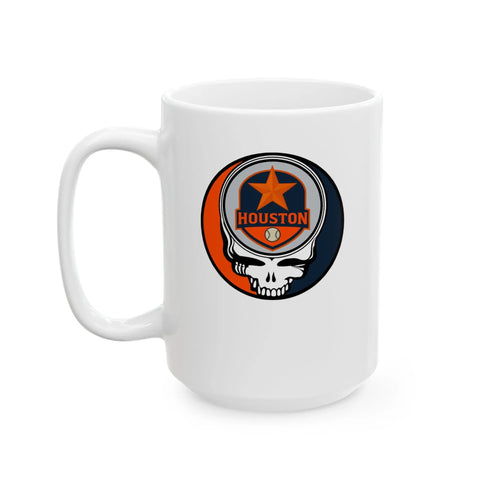 Grateful Dead - Houston Astros Stealie Ceramic Mug - MLB - StealieShop