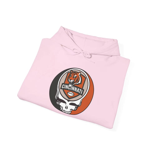Grateful Dead - Cincinnati Bengals Stealie Grateful Dead Hooded Sweatshirt - NFL - StealieShop