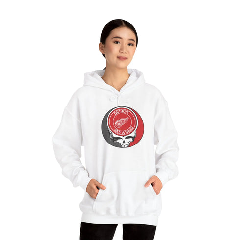 Detroit Red Wings Grateful Dead Unisex Heavy Blend Hoodie StealieShop
