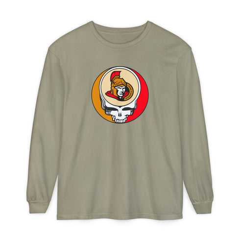 Ottawa Senators Vineyard Collection Unisex Garment-Dyed Long Sleeve T-Shirt