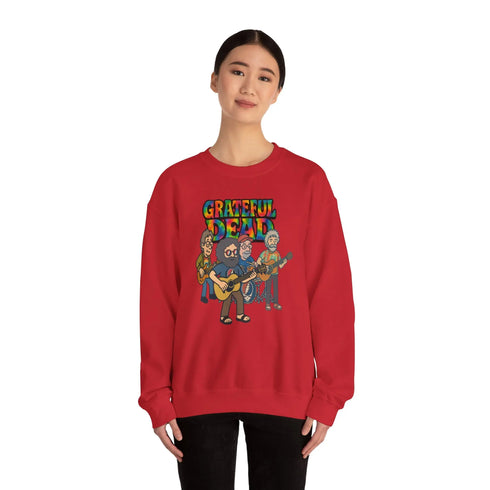 Grateful Dead - Jerry and The Band | Life is dead. Crewneck Sweatshirt - StealieShop