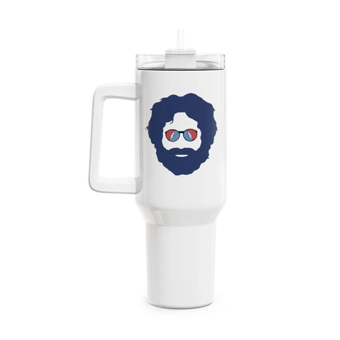 Grateful Dead - Jerry - Life is dead. "Fat Man" Tumbler,  Double Insulated 40oz Travel Mug - StealieShop
