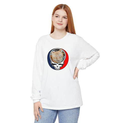 Custom Cat Garment-Dyed Long Sleeve T-Shirt (56)