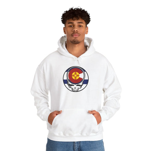 Grateful Dead - Colorado x New Mexico Flag Grateful Dead Unisex Heavy Blend Hoodie - StealieShop