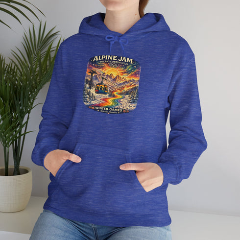"Alpine Jam" 2026 Milan Cortina Olympics Unisex Heavy Blend Grateful Dead Hoodie