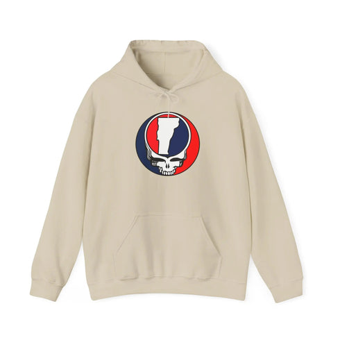 Vermont Map Stealie Grateful Dead Hoodie