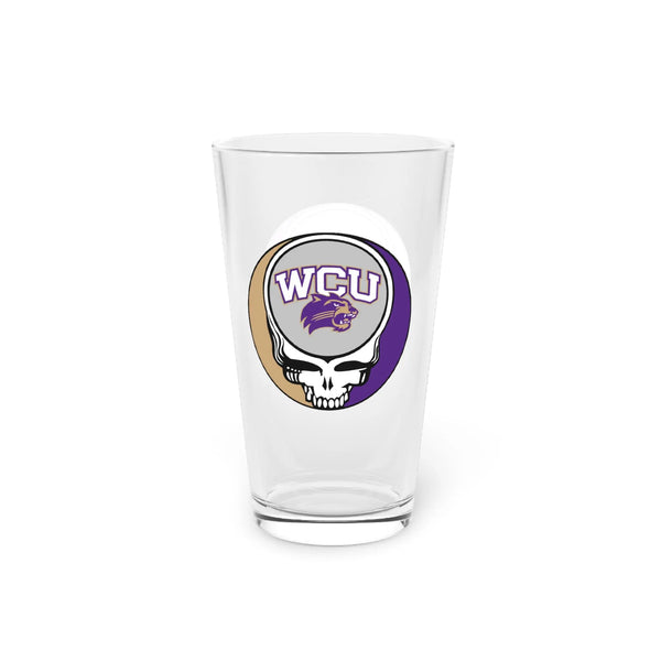 Western Carolina University Grateful Dead Stealie Pint Glass, 16oz - StealieShop