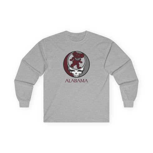 Grateful Dead - Alabama Stealie Grateful Dead Long Sleeve Tee - StealieShop