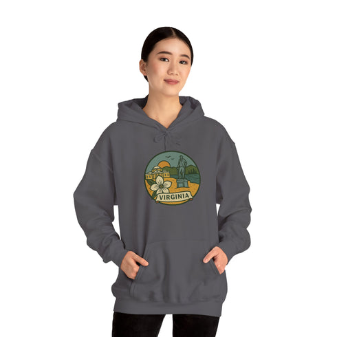 Virginia State Stealie Unisex Heavy Blend Hoodie