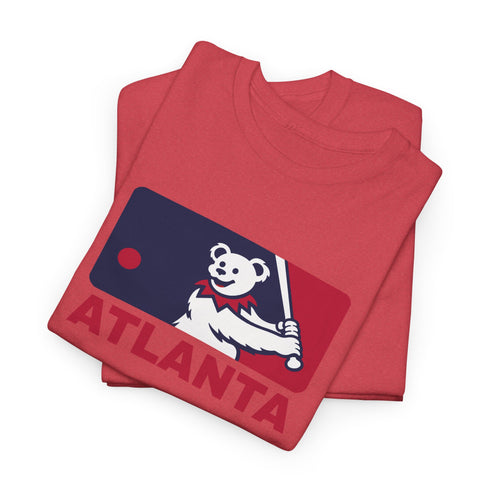 Atlanta Braves Dancing Bear MLB Logo Unisex Grateful Dead T-Shirt
