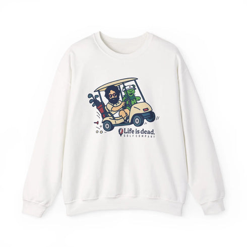 Grateful Dead - Joy Ridin' Jerry and The Bear | Life is dead. Crewneck Sweatshirt - StealieShop